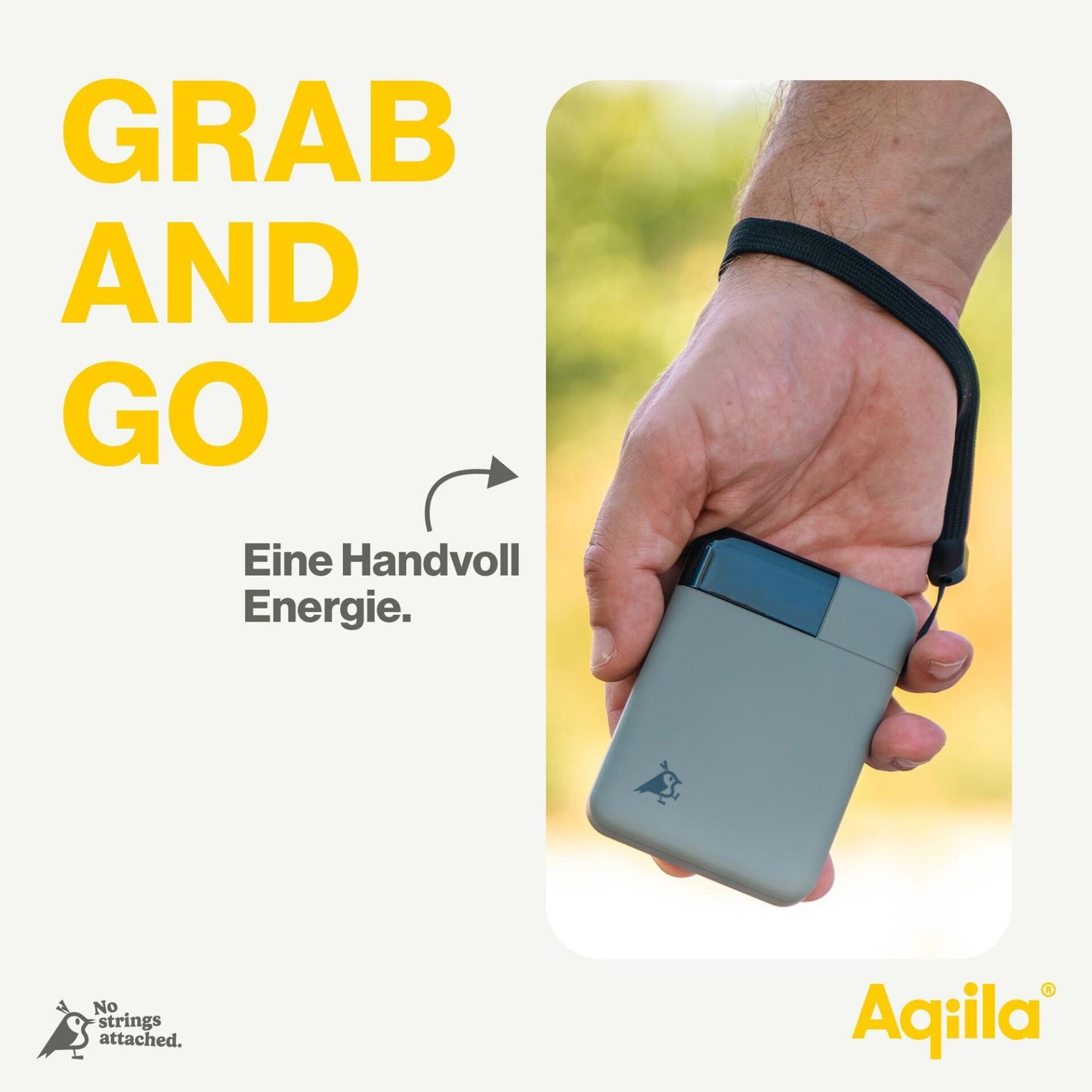 Aqiila Powerbird B5 Powerbank 12W moss green 5.000 mAh