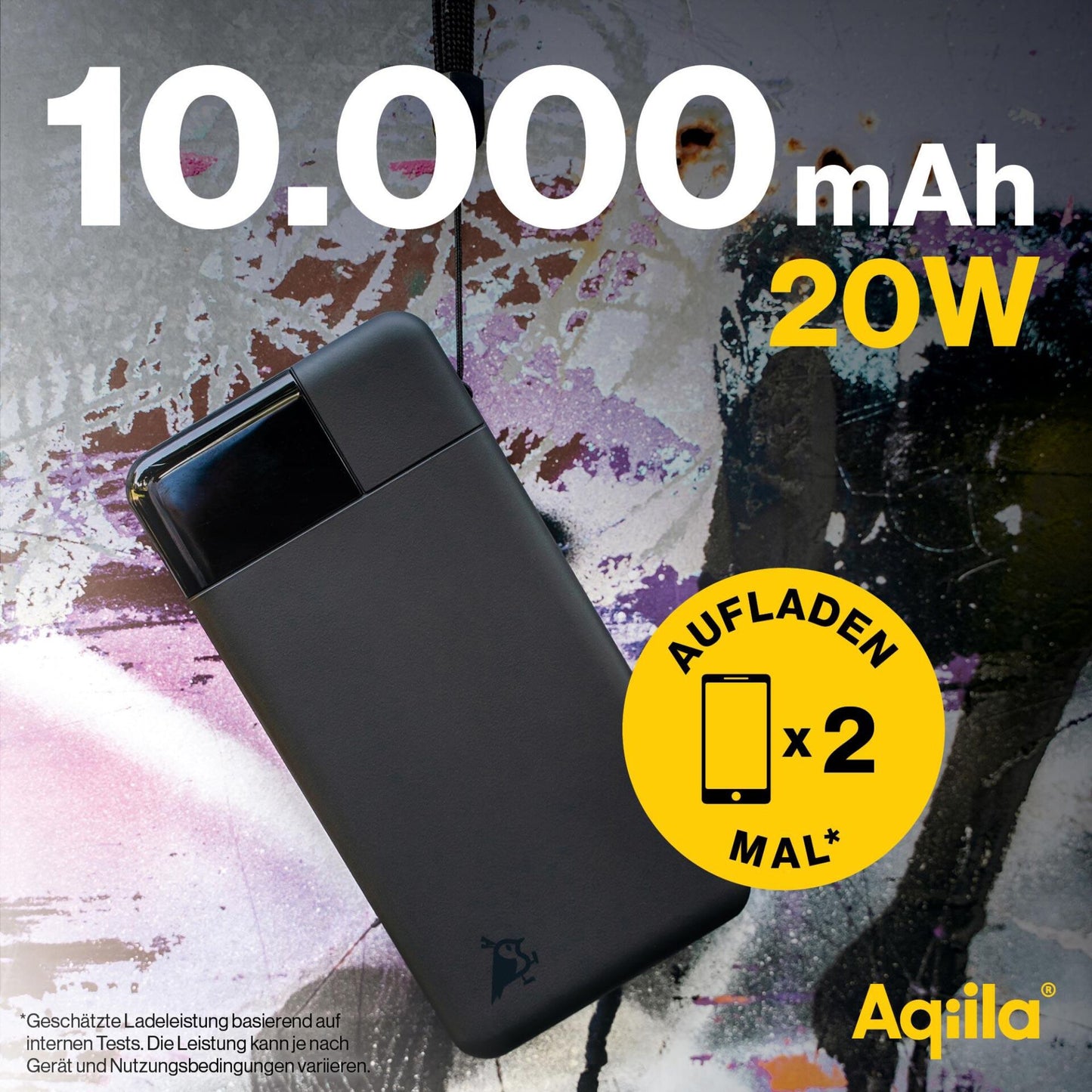 Aqiila Powerbird B10 Powerbank 20W black 10.000 mAh