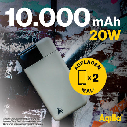 Aqiila Powerbird B10 Powerbank 20W moss green 10.000 mAh