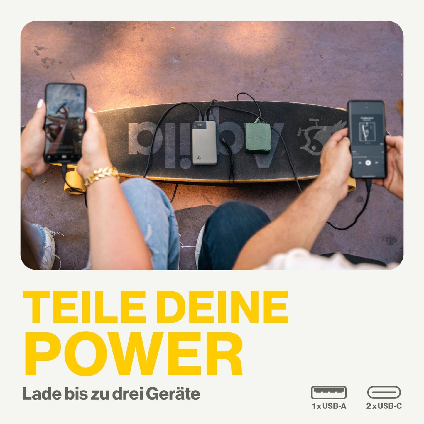 Aqiila Powerbird B10 Powerbank 20W moss green 10.000 mAh