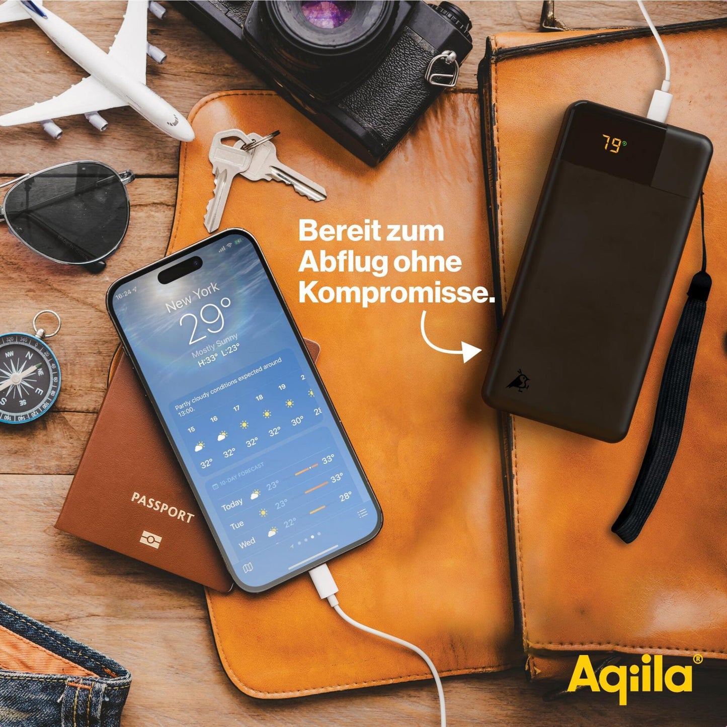 Aqiila Powerbird B20 Powerbank 20W black 20.000 mAh