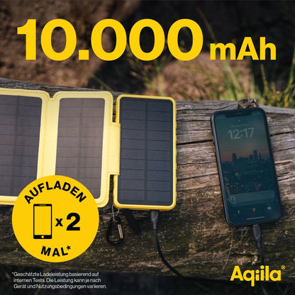 Aqiila Powerbird BS10 Solar Powerbank 20W yellow 10.000 mAh