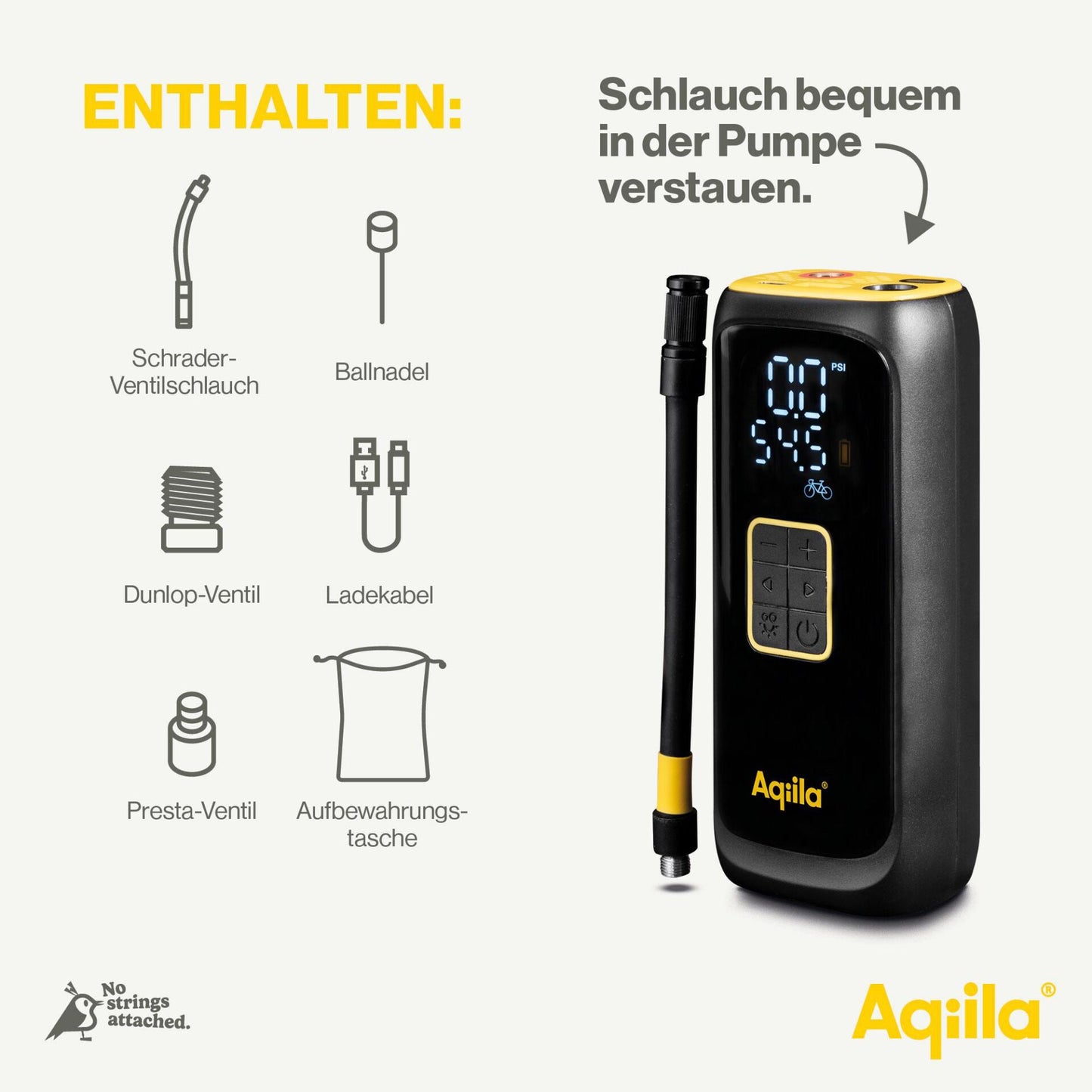 Aqiila Airbird C4 Portable Air Pump Compressor