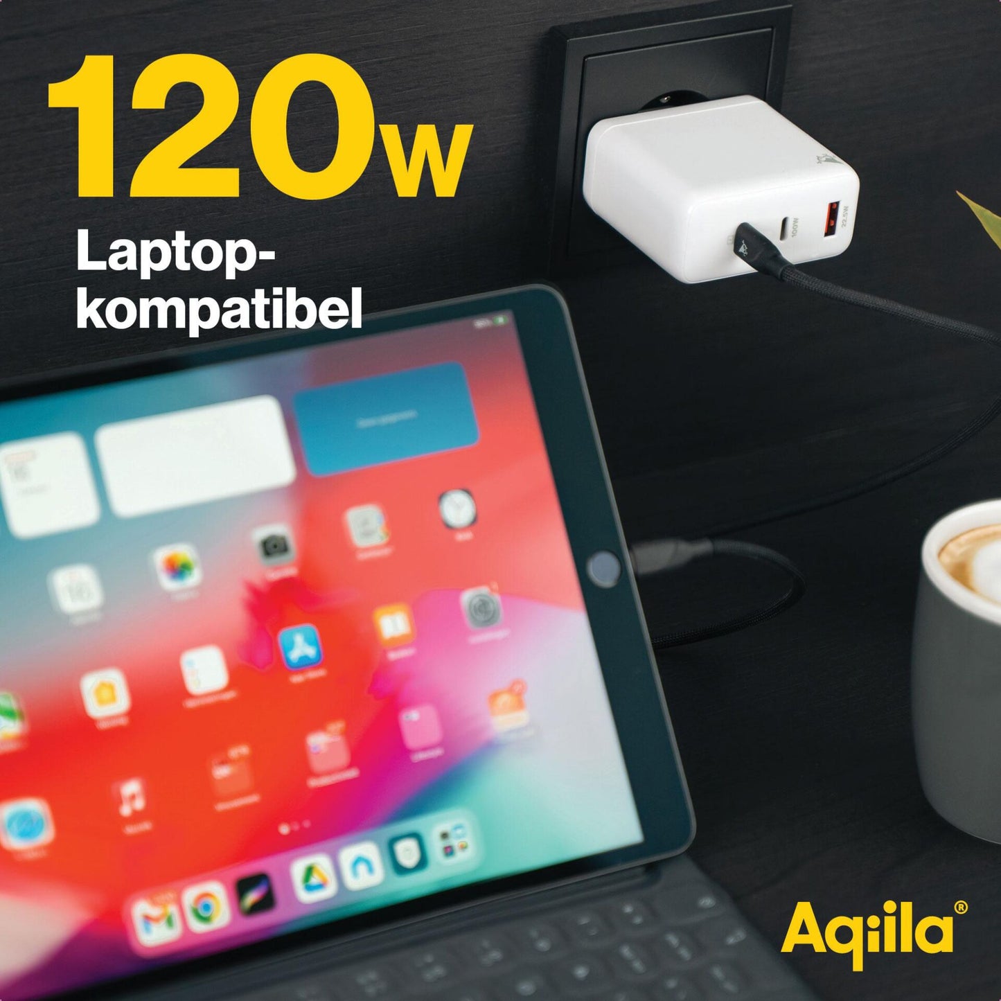 Aqiila Chargebird W4 120W 2x USB-C 1x USB-A