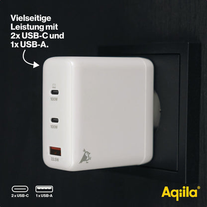 Aqiila Chargebird W4 120W 2x USB-C 1x USB-A
