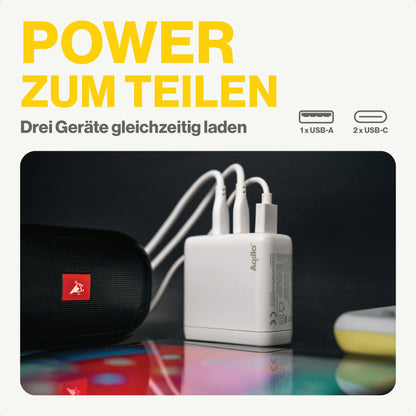 Aqiila Chargebird W4 120W 2x USB-C 1x USB-A