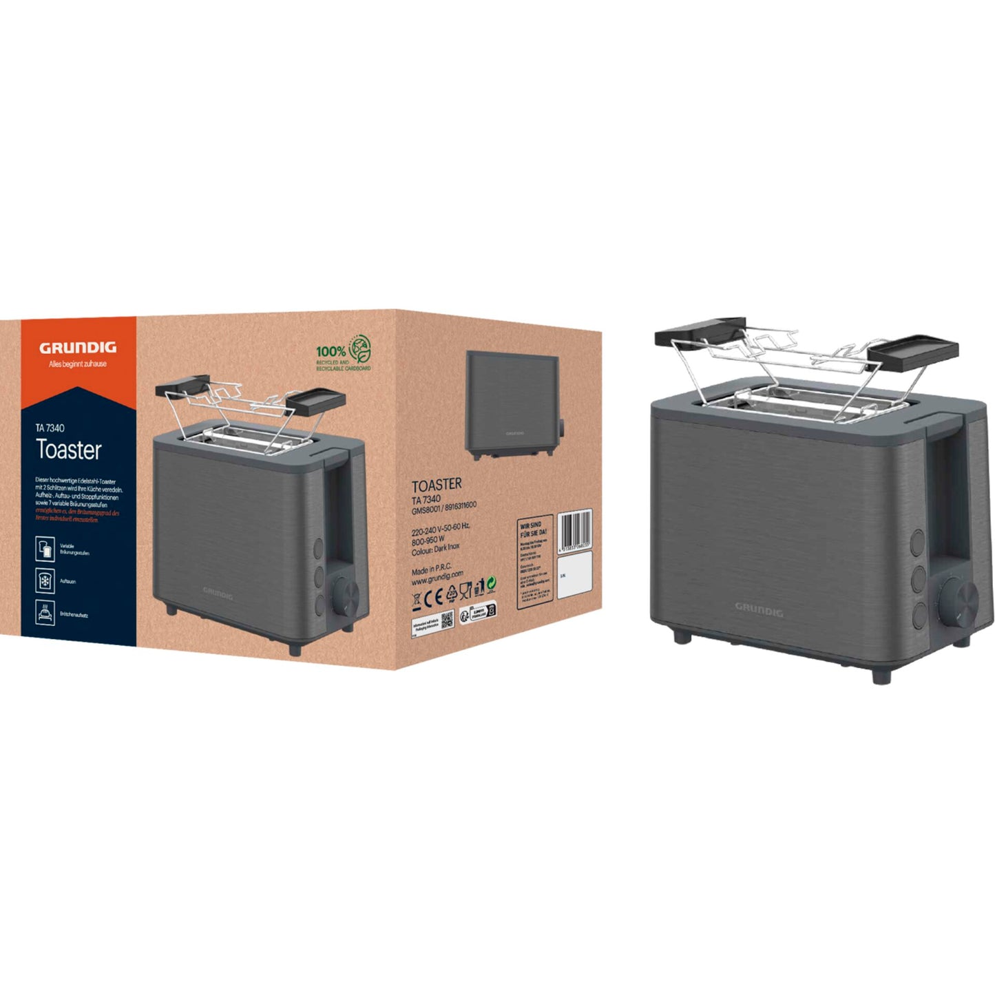 Grundig TA 7340       dark inox