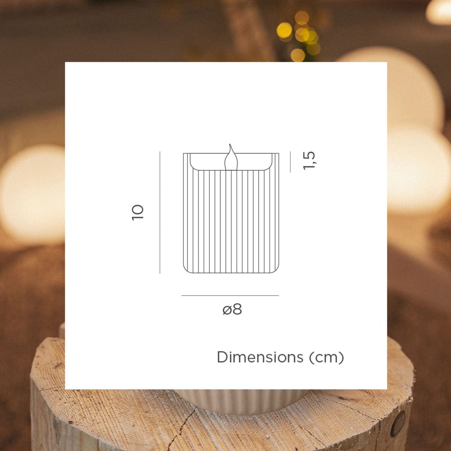 New Garden DOLO CANDLE Ceramic