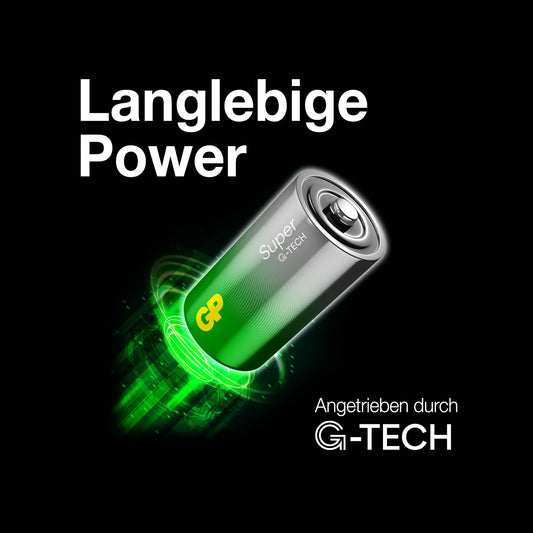 1x4 GP Super Alkaline 1,5V D Mono LR20