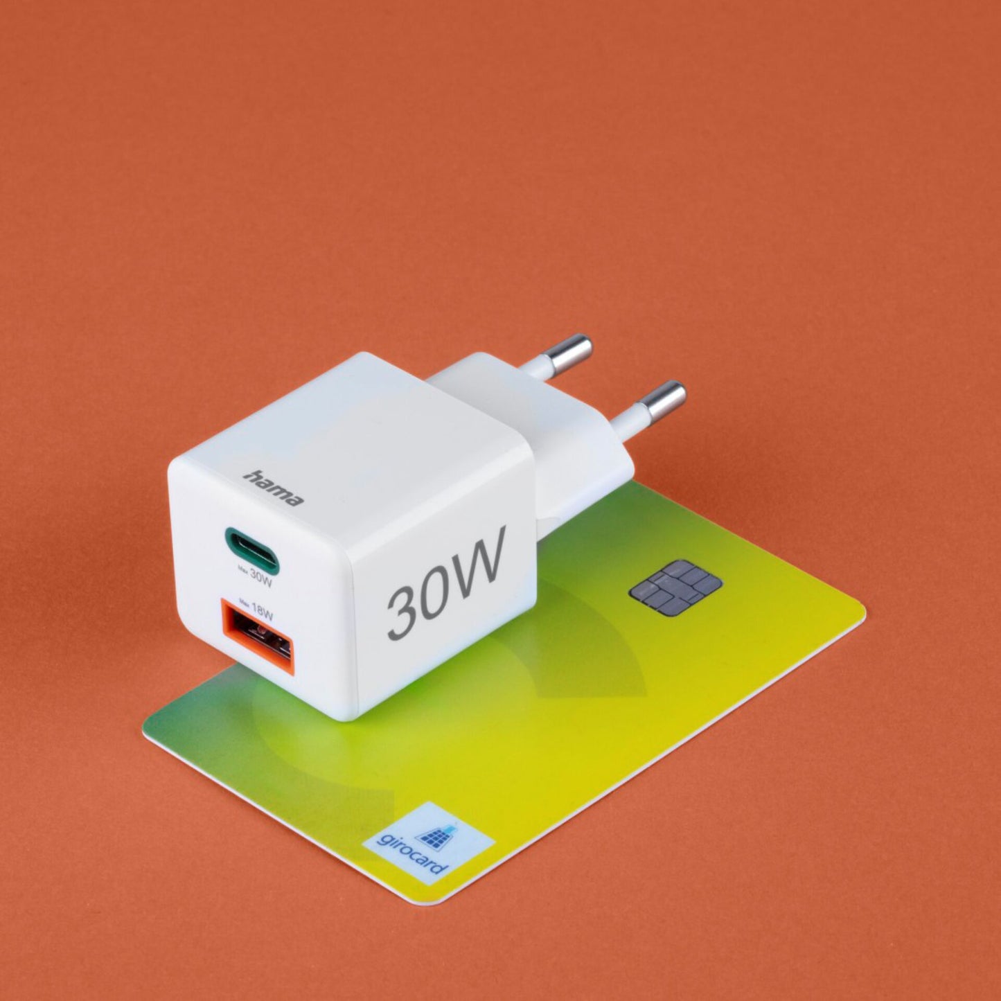 Hama Mini-Schnellladegrät PD 35W 1xUSB-C/1xUSB-A weiß      201992