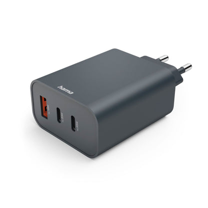 Hama Schnellladegerät PD     65W 2xUSB-C/1xUSB-A, anthrazit 86445