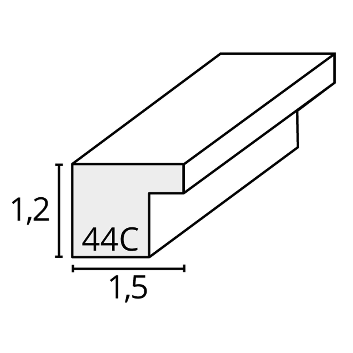 Deknudt S44CF1             40x50 Wood white