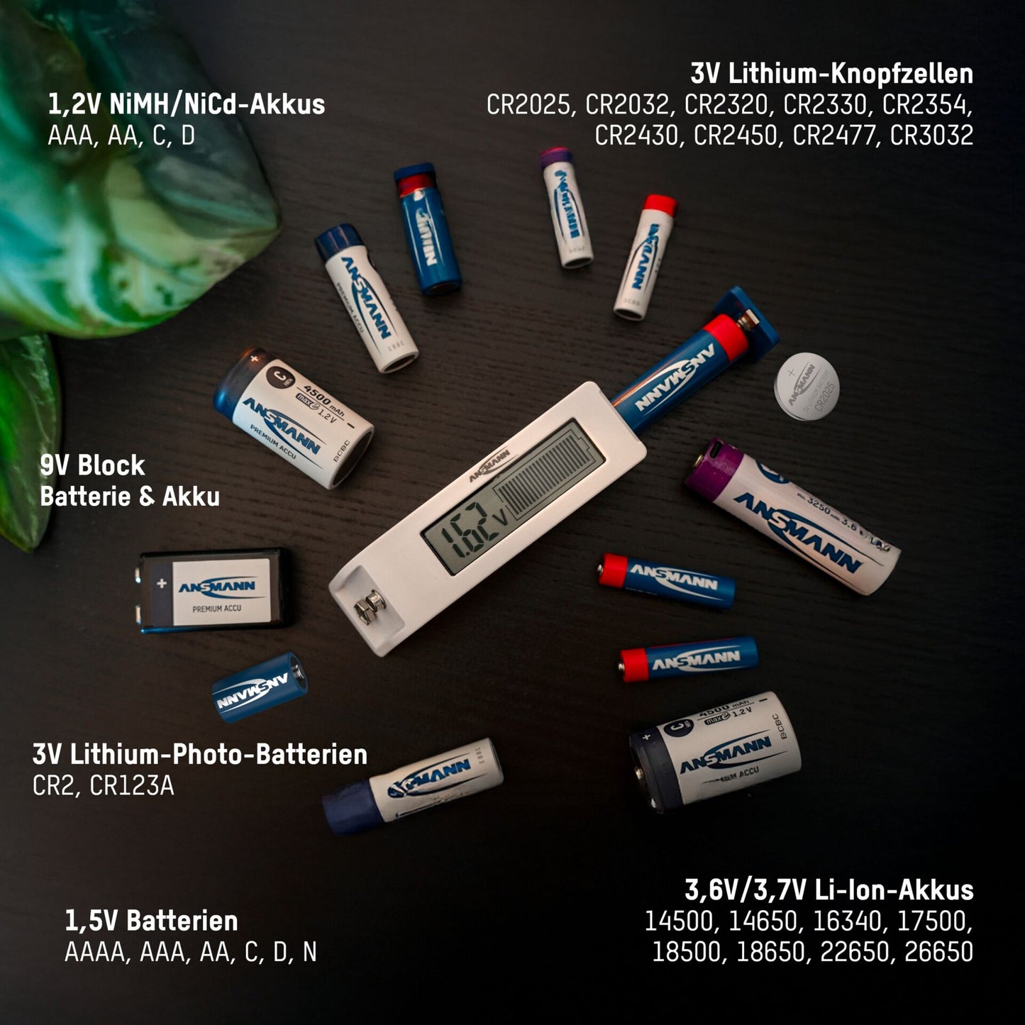 Ansmann Comfort Check Batterietester         1900-0110