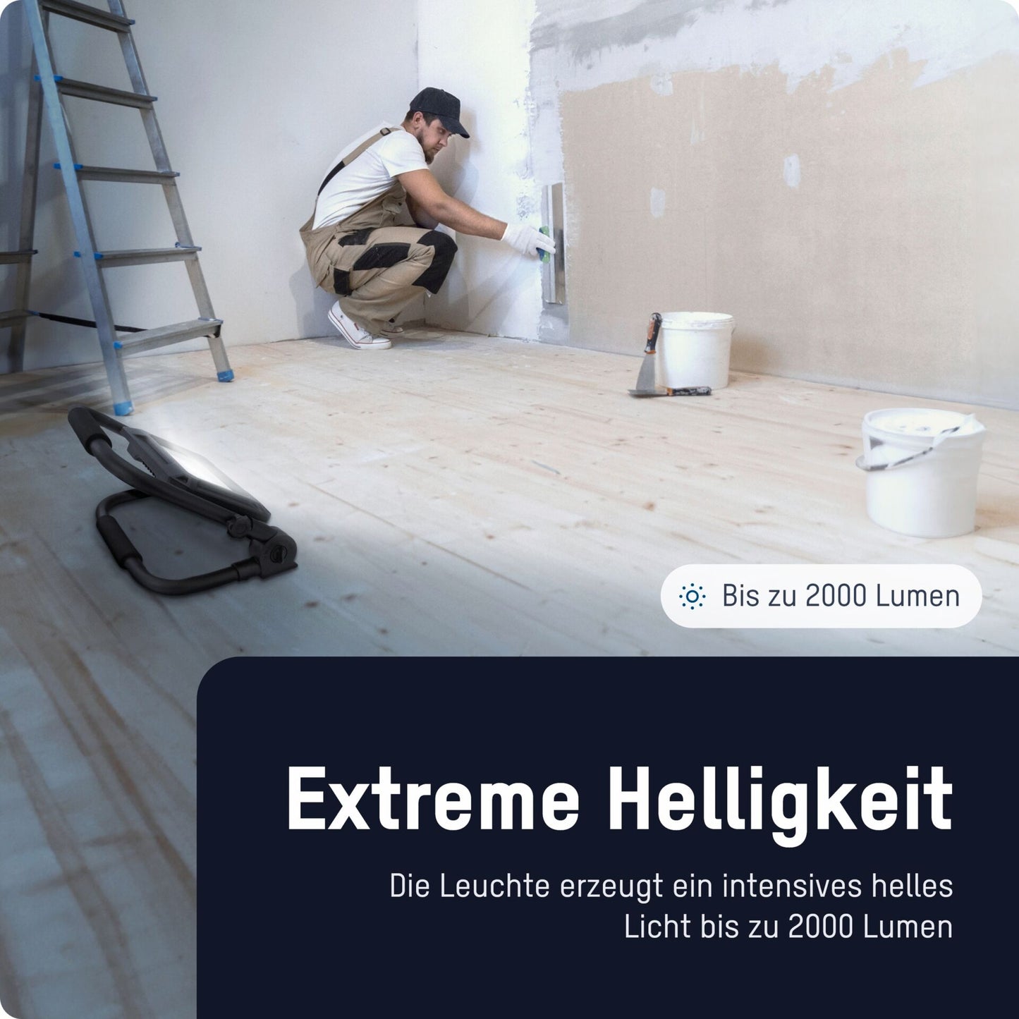 Ansmann FL20W-R 20W/2000lm wiederaufladbarer LED Strahler