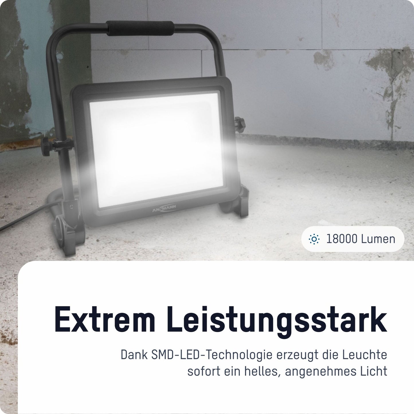Ansmann FL150W-AC 150W/18000lm kabelgebundener LED Strahler