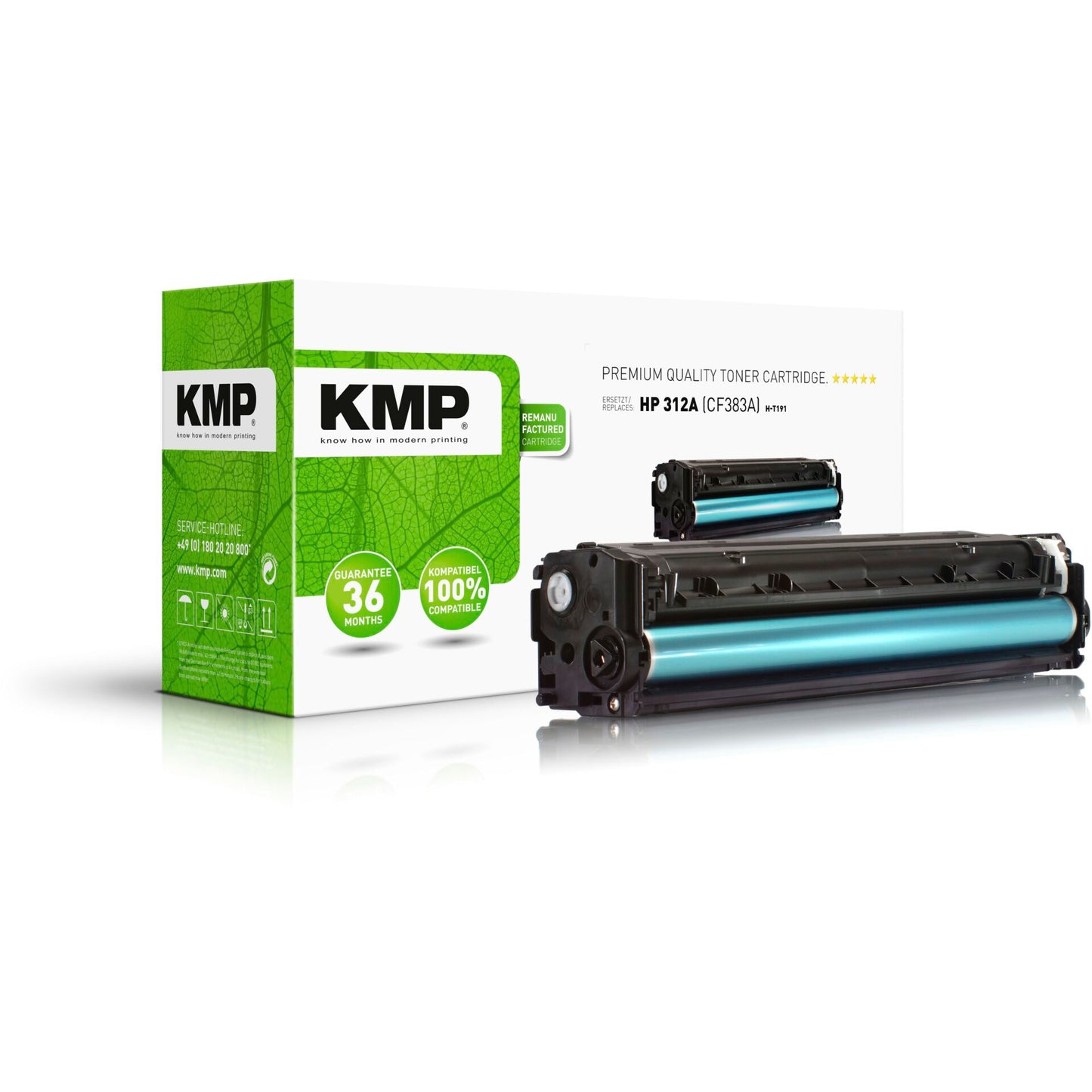 KMP H-T191 Toner magenta compatible with HP CF 383 A