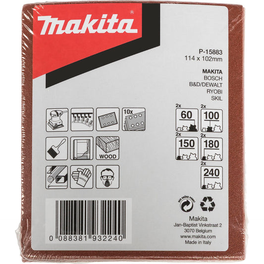 Makita Schleifpap. 102x114mm Set