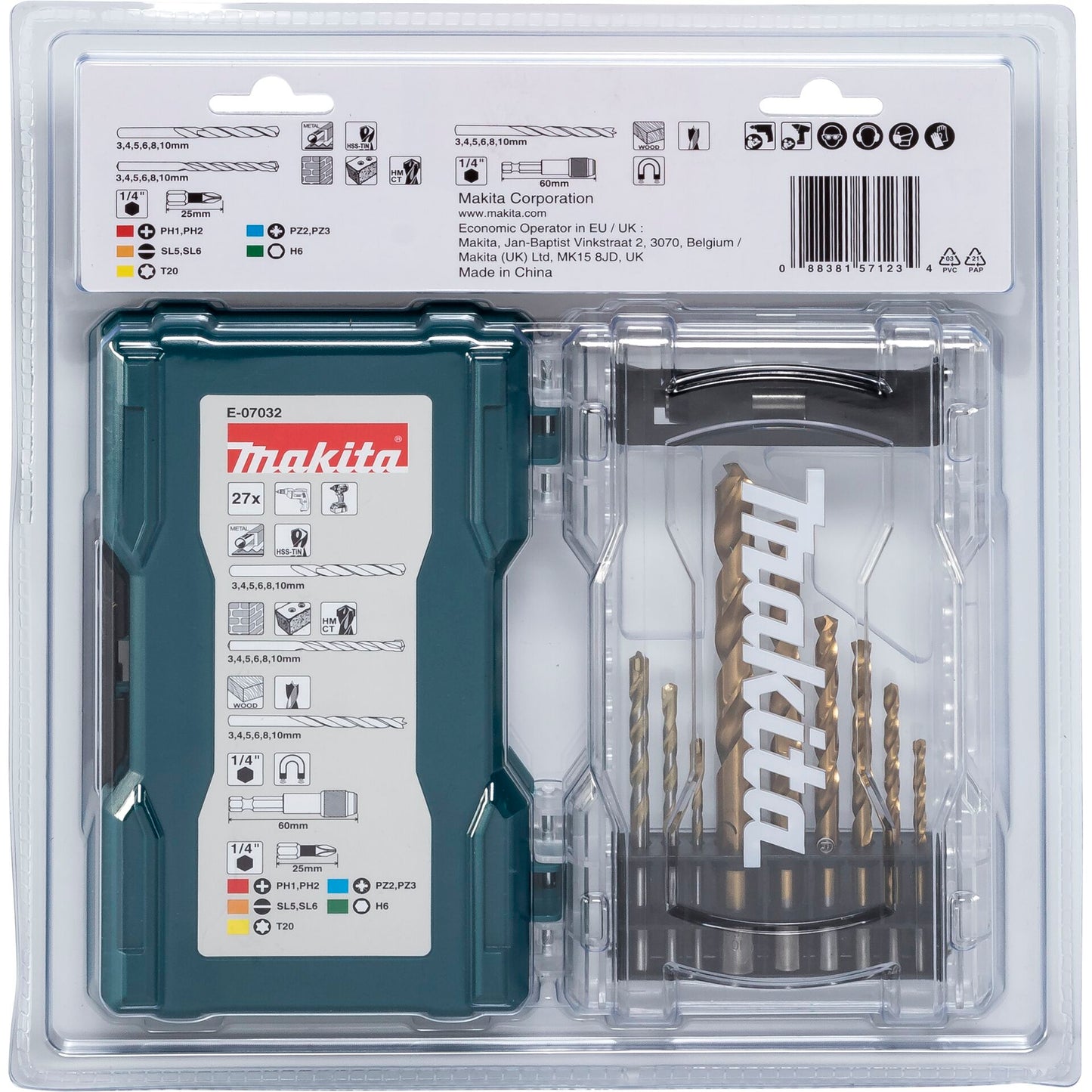 Makita Bohrer Bit-Set 27-tlg.