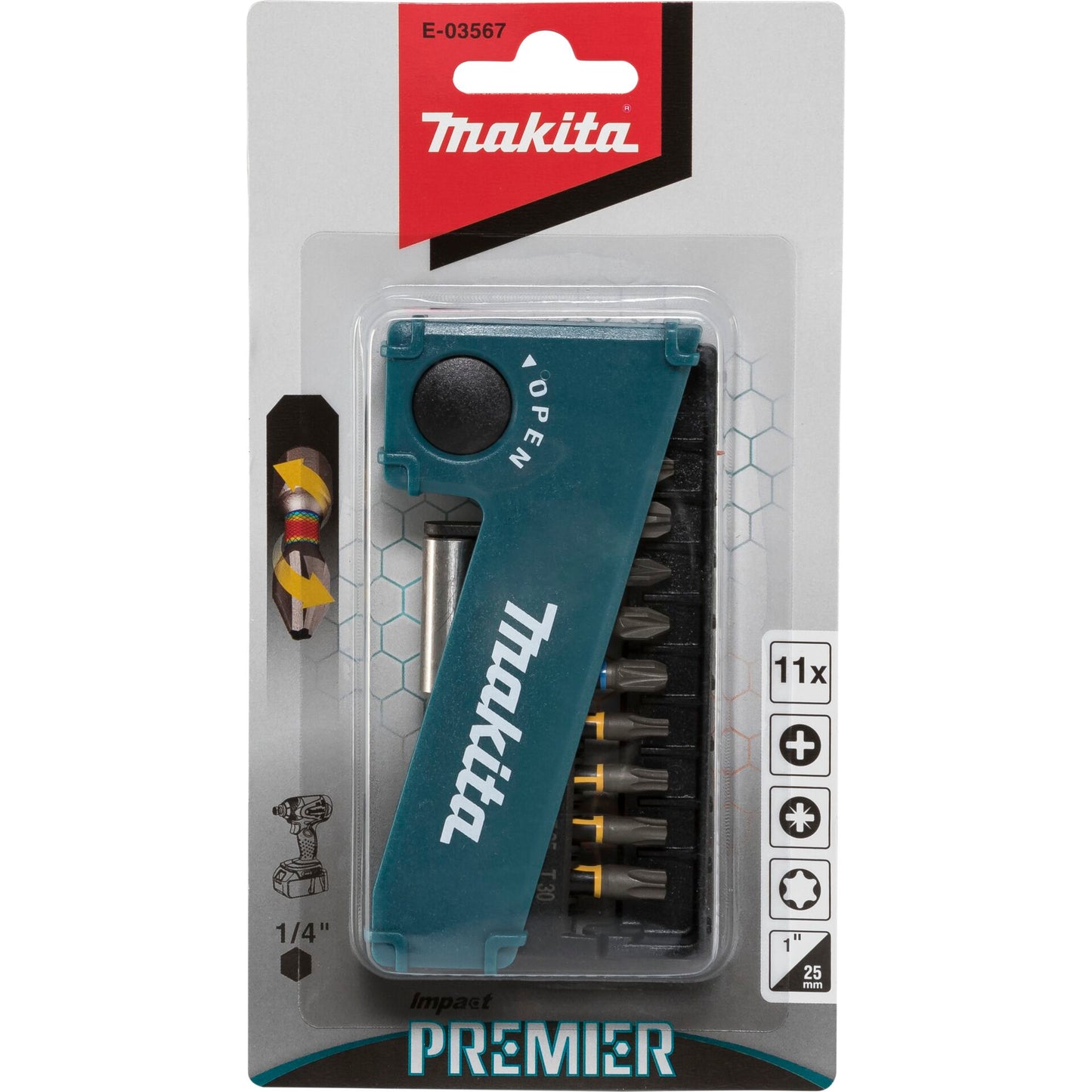 Makita Torsion Bitset 11tlg