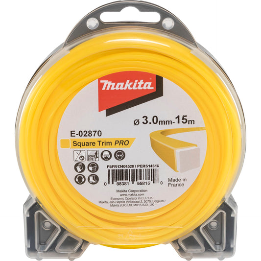 Makita Mähfaden 4kant 3,0mmx15m