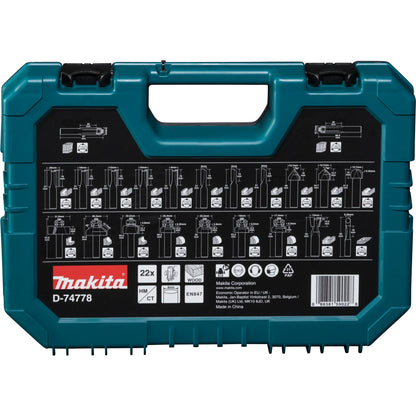 Makita Fräser-Set 8mm 22Stk