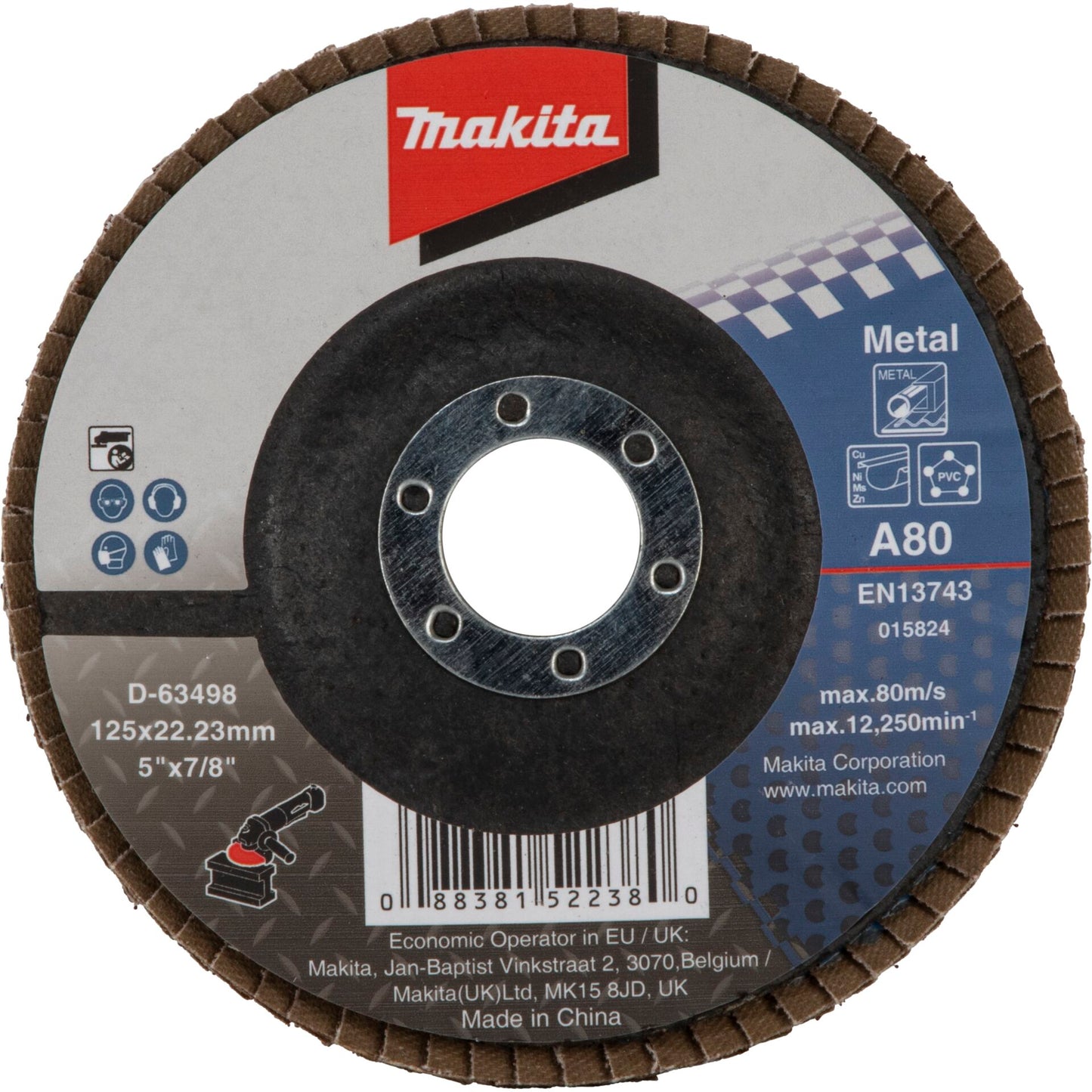 Makita Fächerschleifscheibe 125mm A80