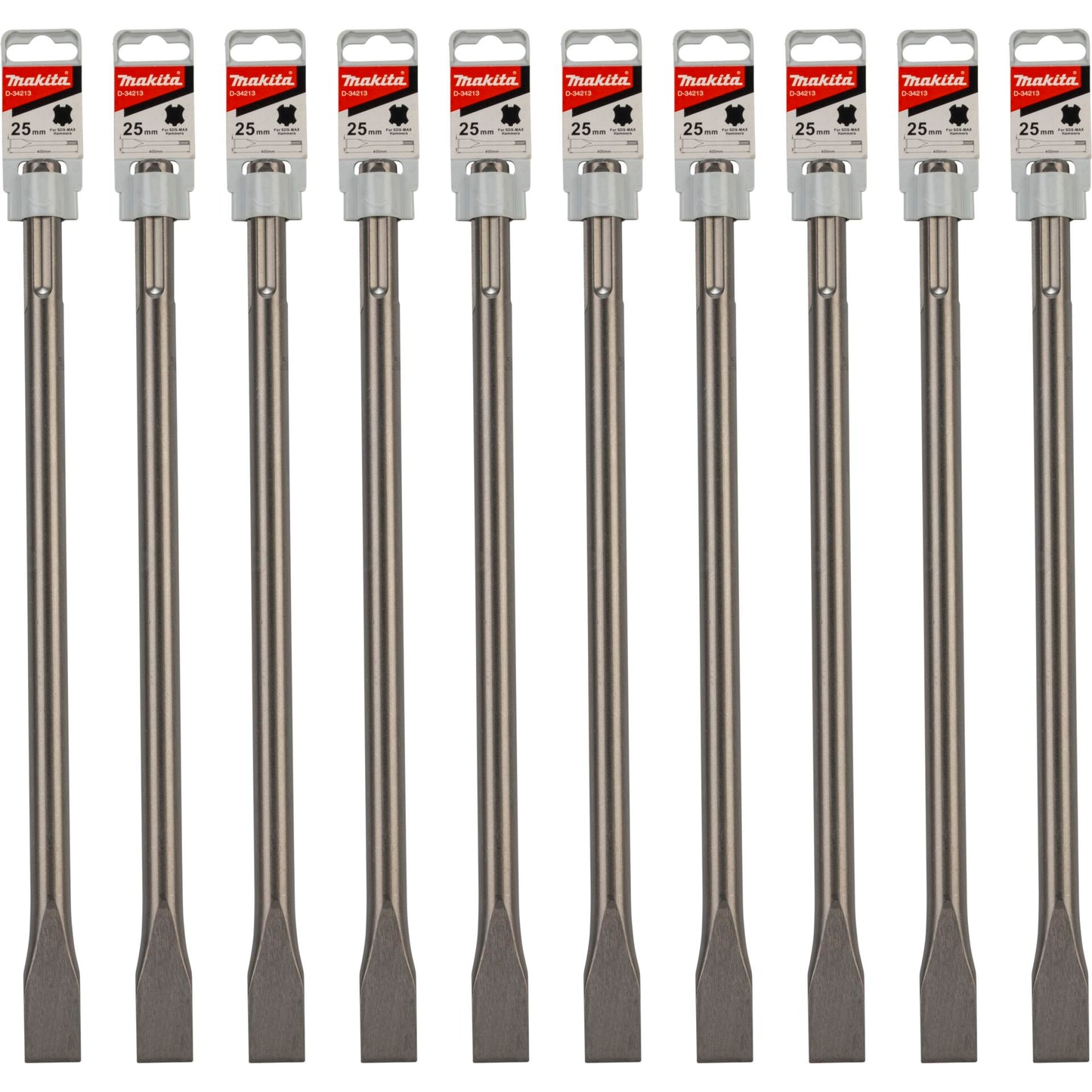 Makita Flachmeissel 10er Pack SDS-MAX 25x400mm