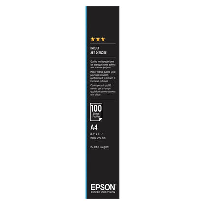 Epson Photo Quality Inkjet Paper A 4, 100 Sheets, 102 g  S 041061