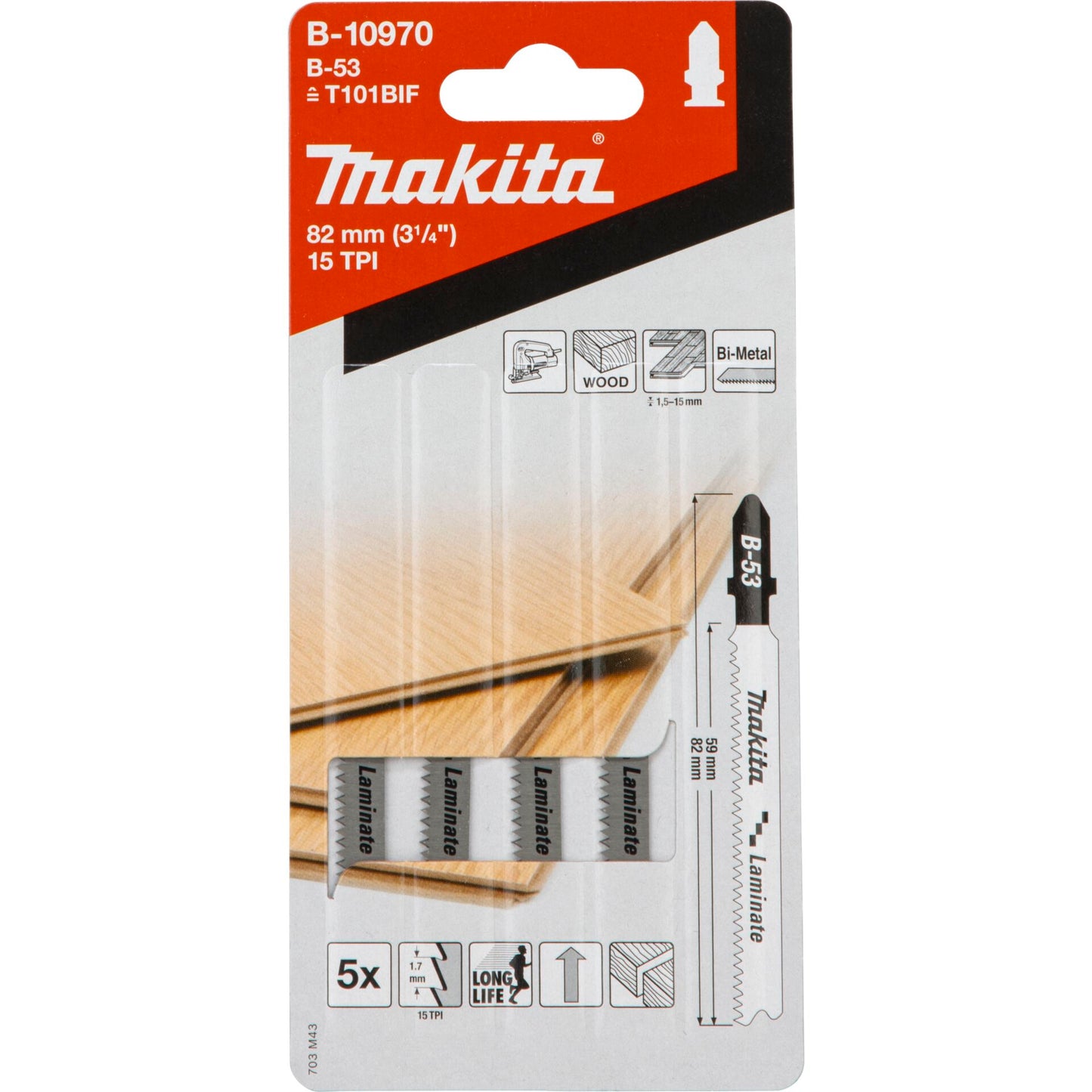 Makita Stichsägeblatt B-53 Laminat
