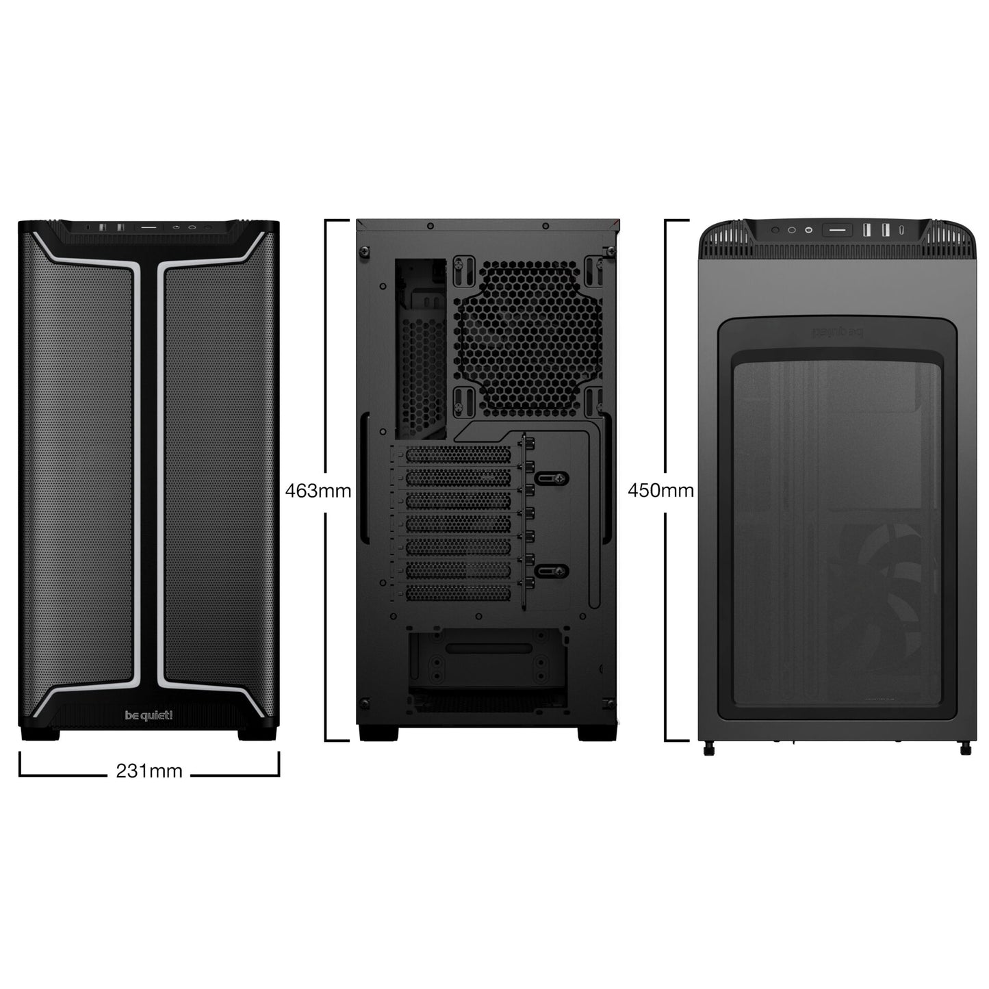 be quiet! PURE BASE 501 DX Black Gehäuse