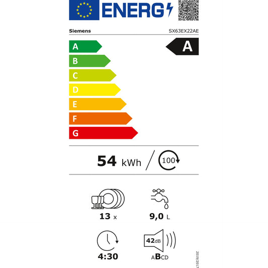 Siemens SX63EX22AE Spüler vollintegriert 60 cm
