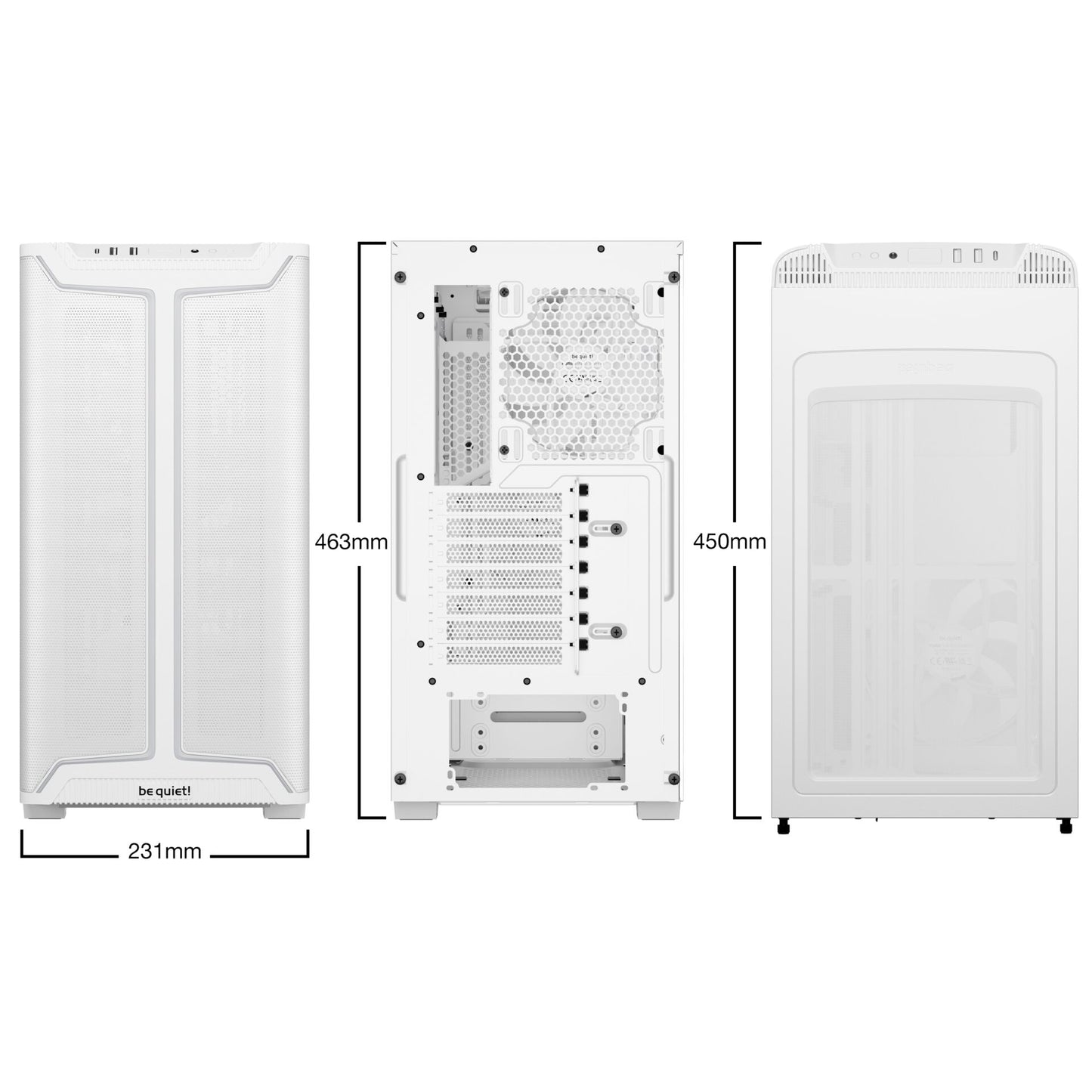 be quiet! PURE BASE 501 DX White Gehäuse
