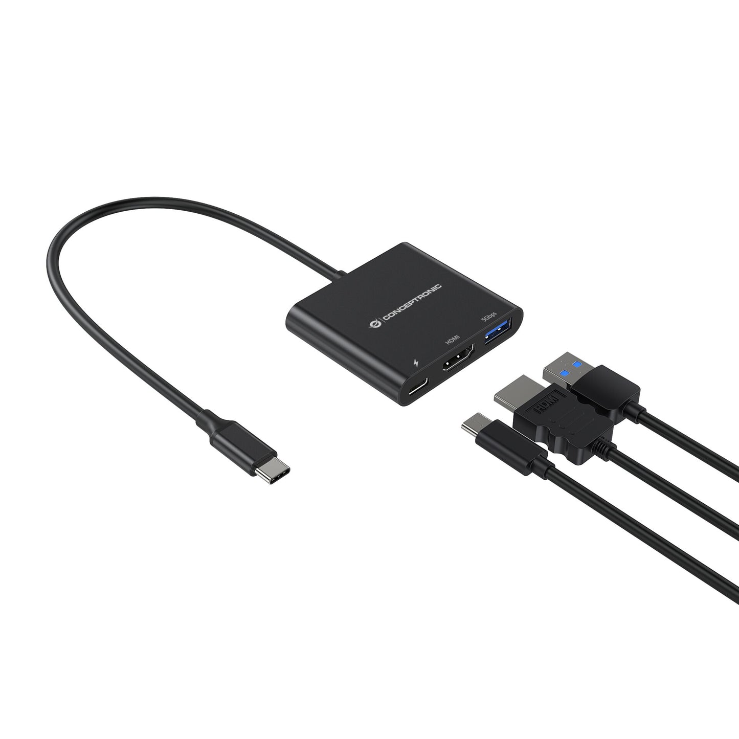 Conceptronic DONN01B 3-in-1 USB 3.2 Docking