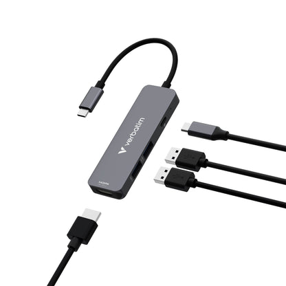 Verbatim USB-C Essentials Multi- Port Hub 4 Port            32155