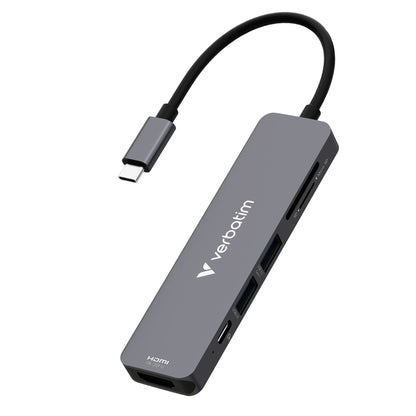 Verbatim USB-C Essentials Multi- Port Hub 6 Port/card read. 32156