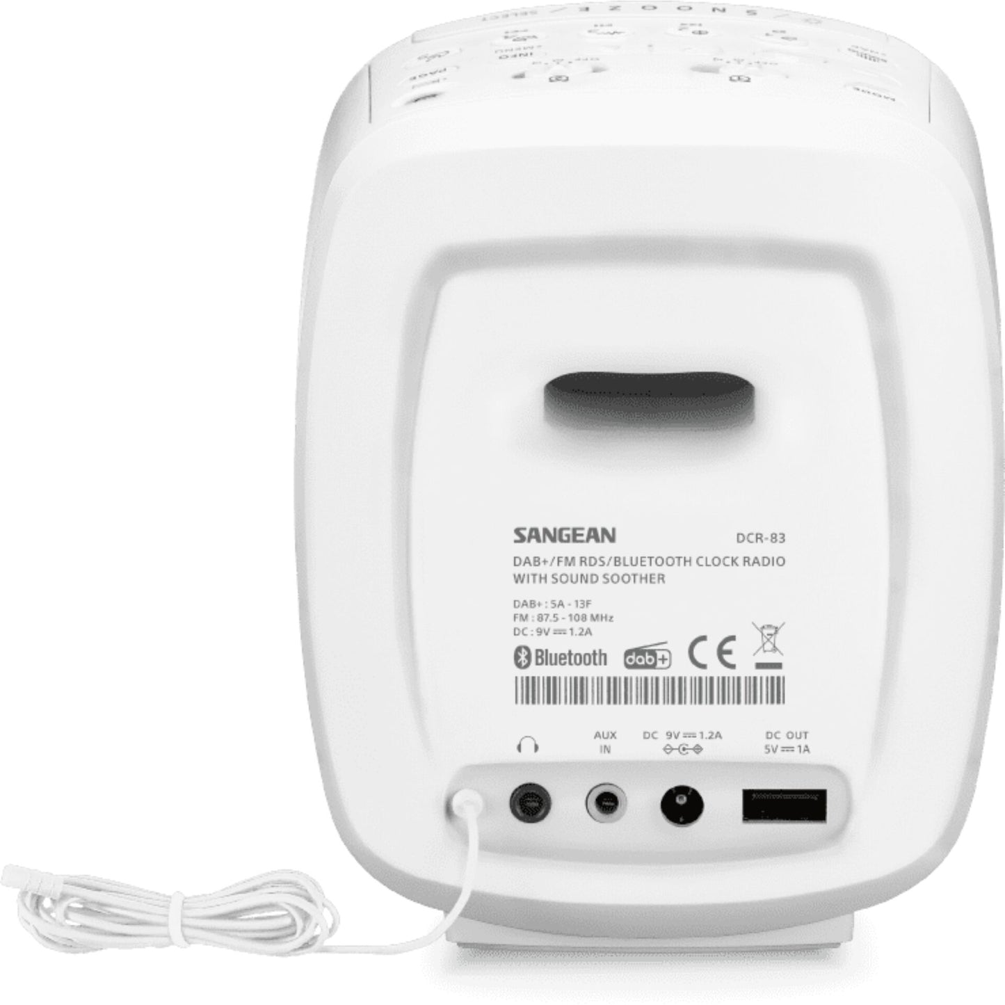 Sangean DCR-83 (Atomic 83) White