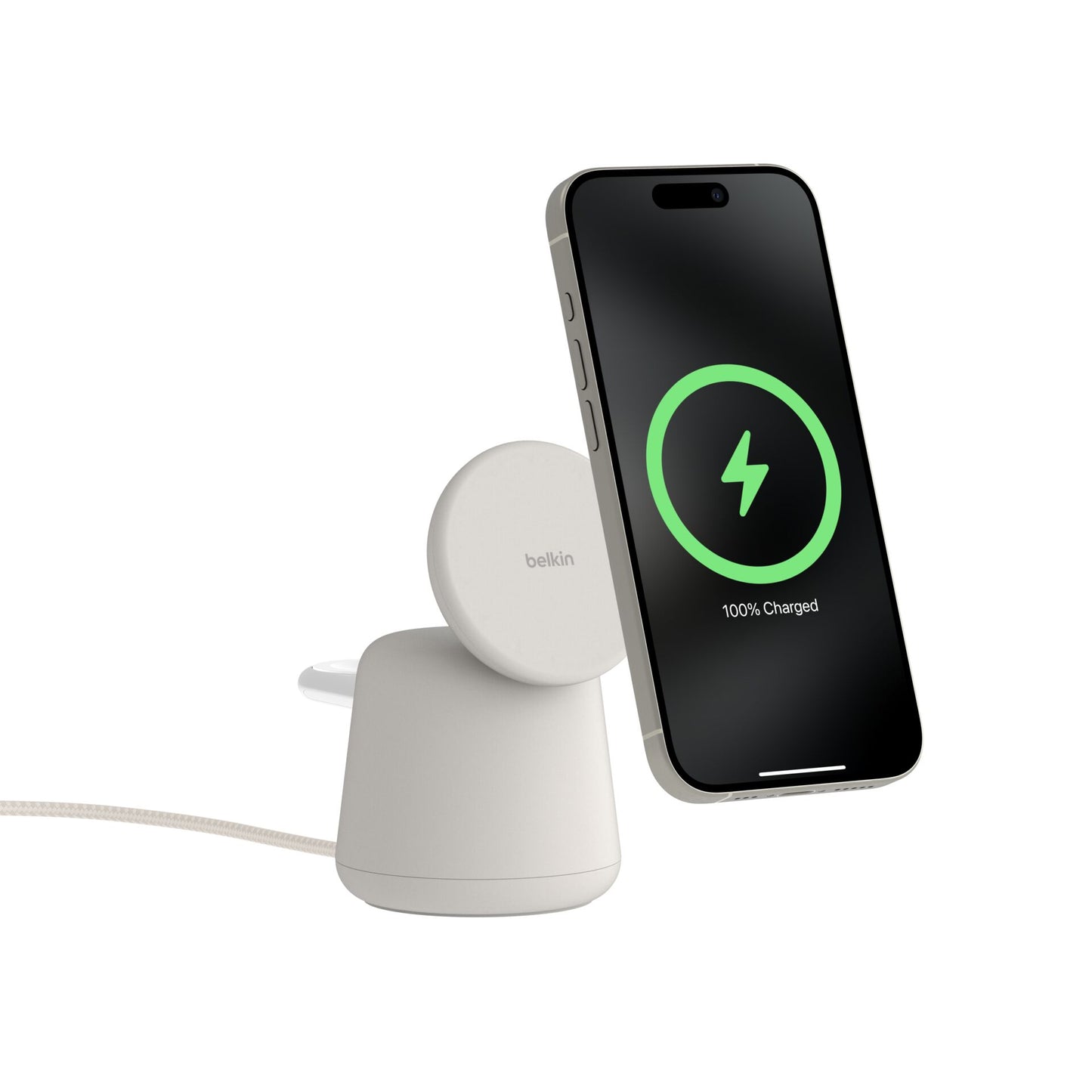 Belkin BOOST Charge PRO 15W mag. Lad.Qi2 2in1 sand    WIZ027vfH37