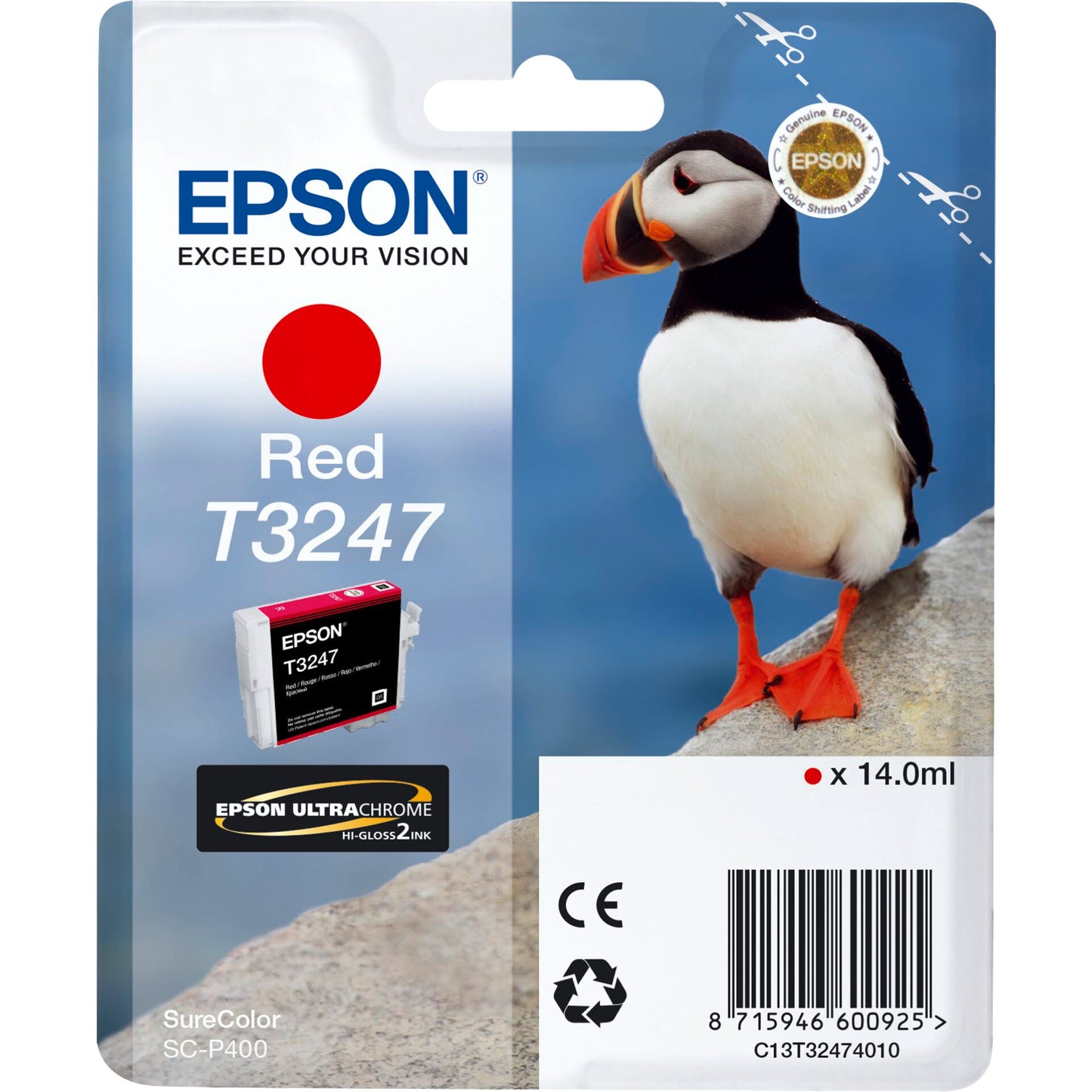 Epson ink cartridge red T 324                     T 3247