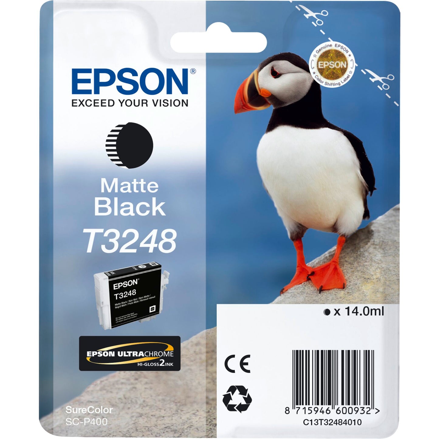 Epson ink cartridge matte black T 324                     T 3248