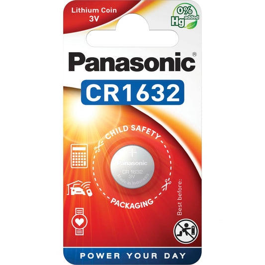 1 Panasonic CR 1632 Lithium Power