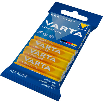1x8 Varta Longlife AAA LR 3 Bulk Pack