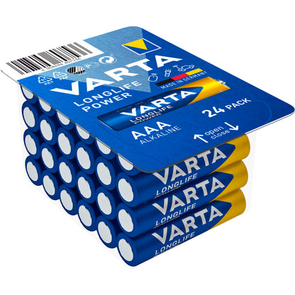 1x24 Varta Longlife Power AAA LR03 Ready-To-Sell Tray Big Box