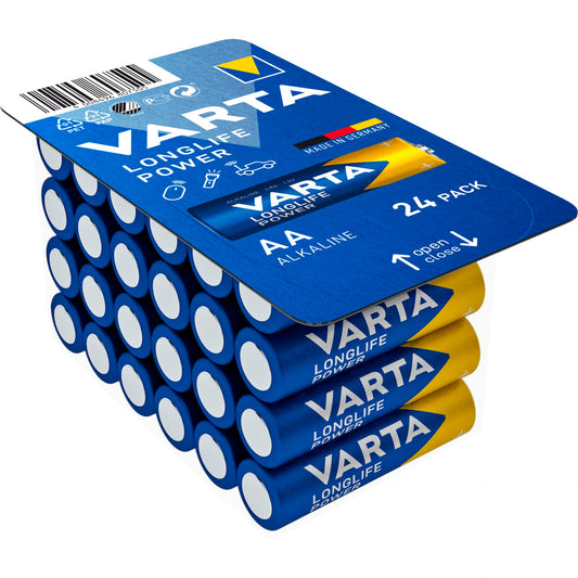 1x24 Varta Longlife Power AA LR06 Ready-To-Sell Tray Big Box