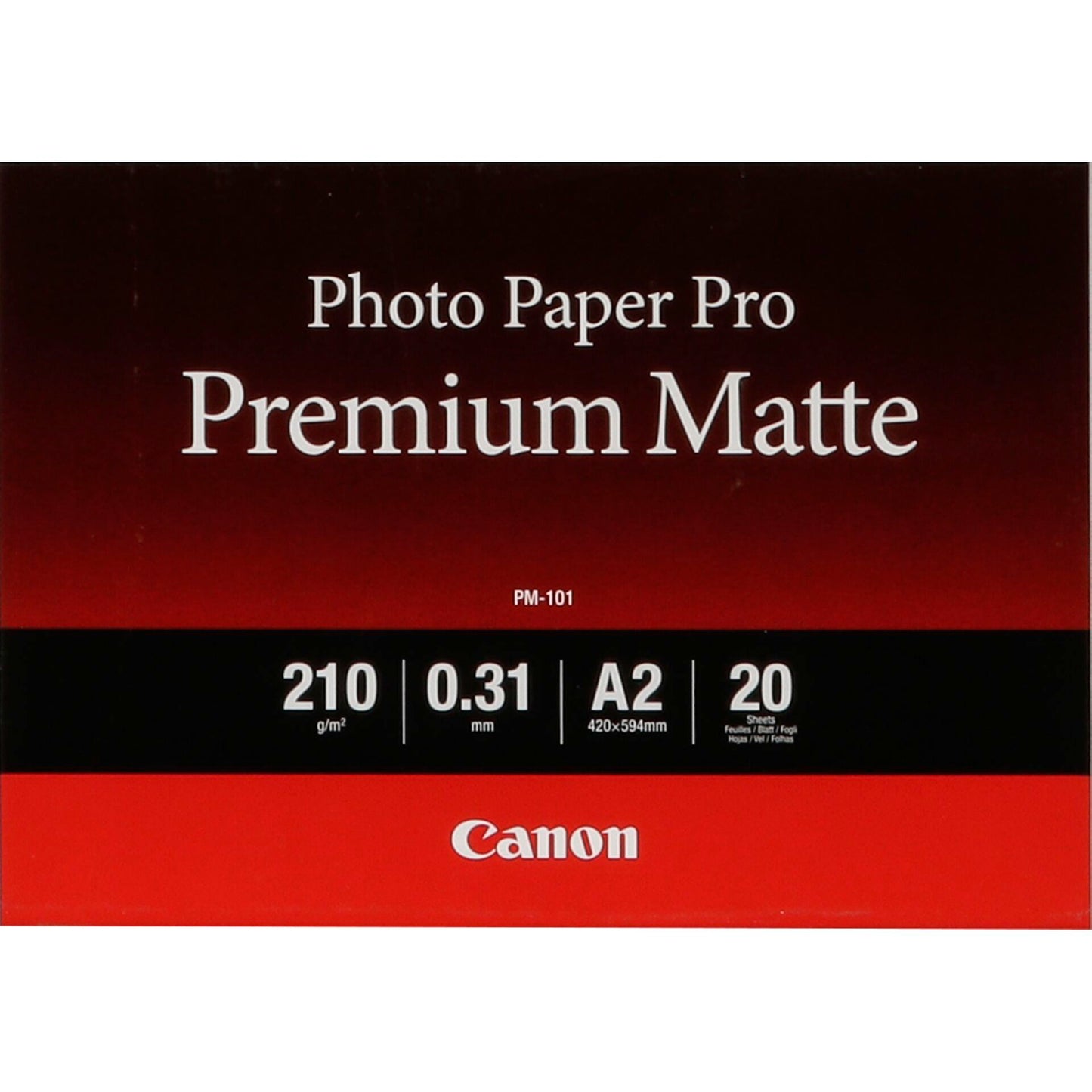 Canon PM-101 Pro Premium Matte A 2, 20 Sheet, 210 g