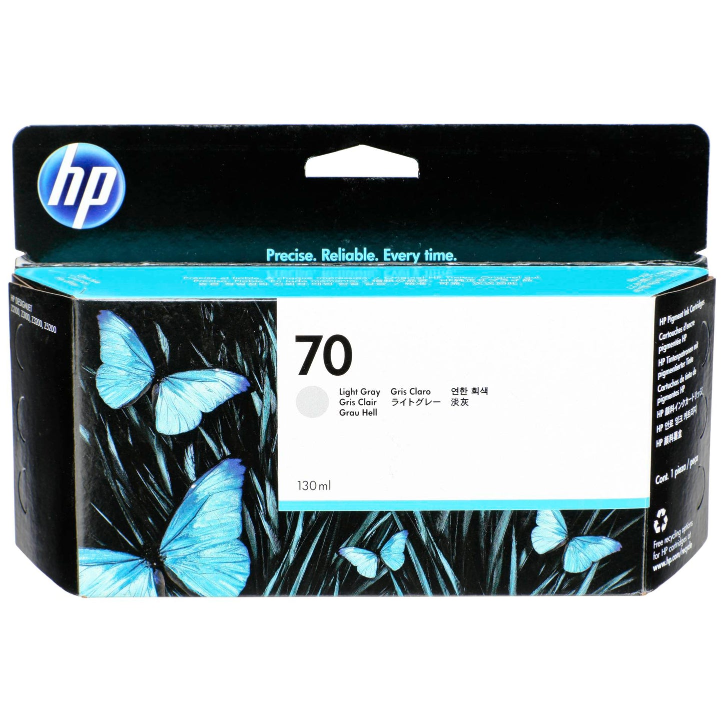 HP C 9451 A ink cartridge light grey Vivera         No. 70