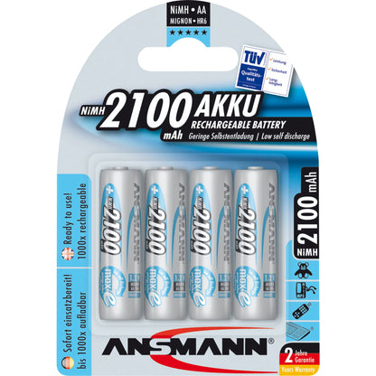 1x4 Ansmann maxE NiMH rech.bat. Mignon AA 2100 mAh       5035052