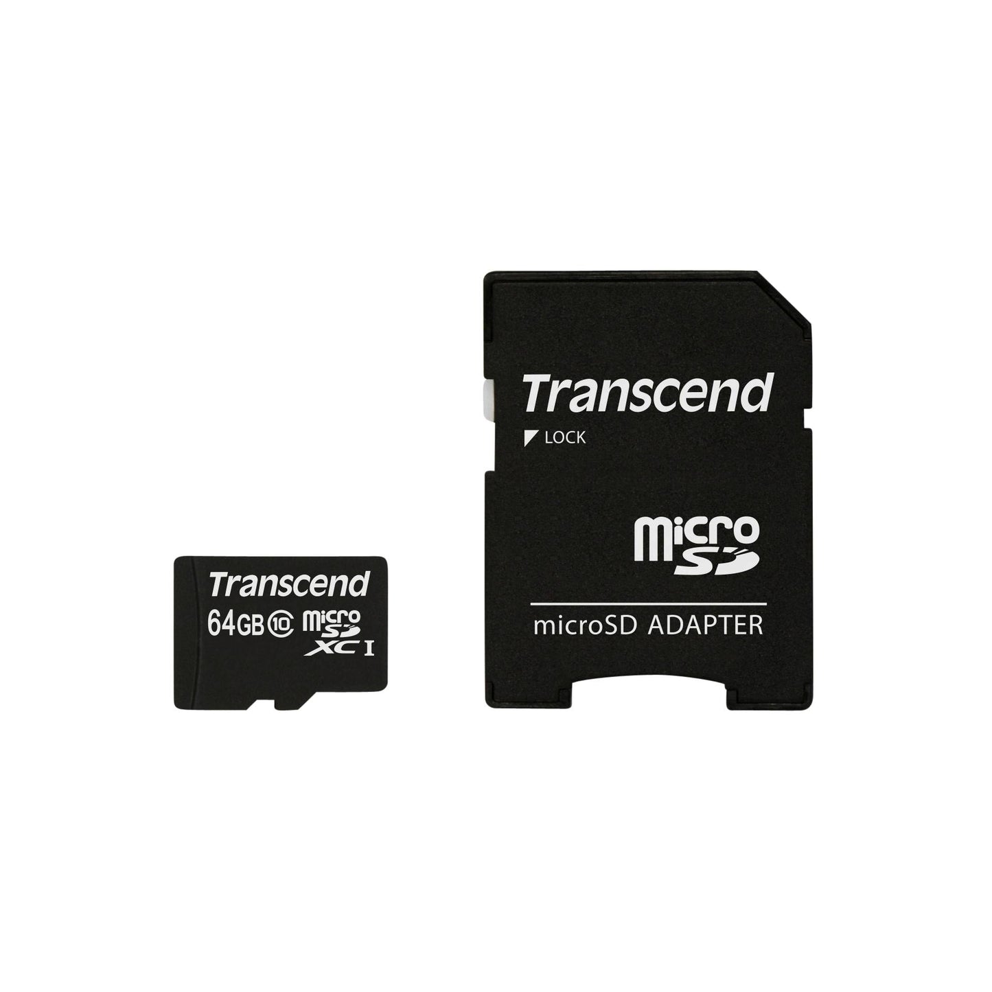 Transcend microSDXC         64GB Class 10 + SD Adapter