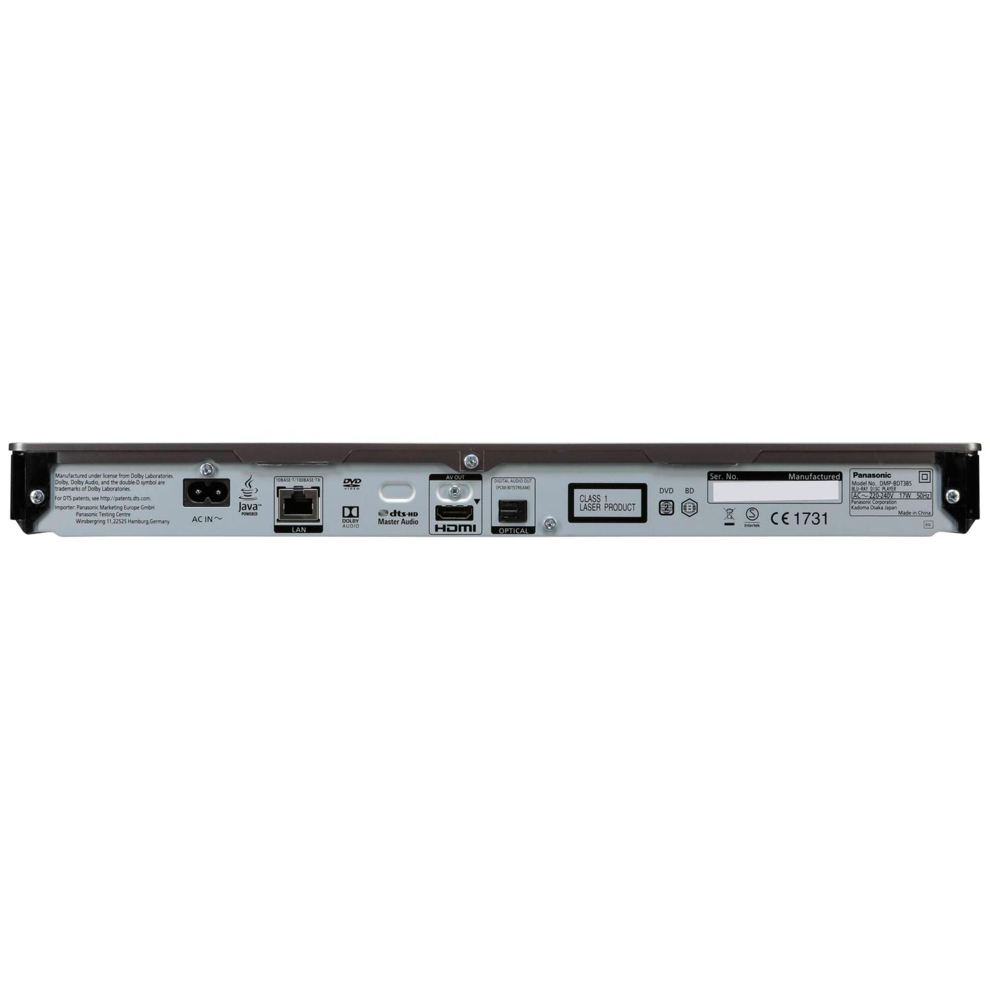 Panasonic DMP-BDT385EG silver