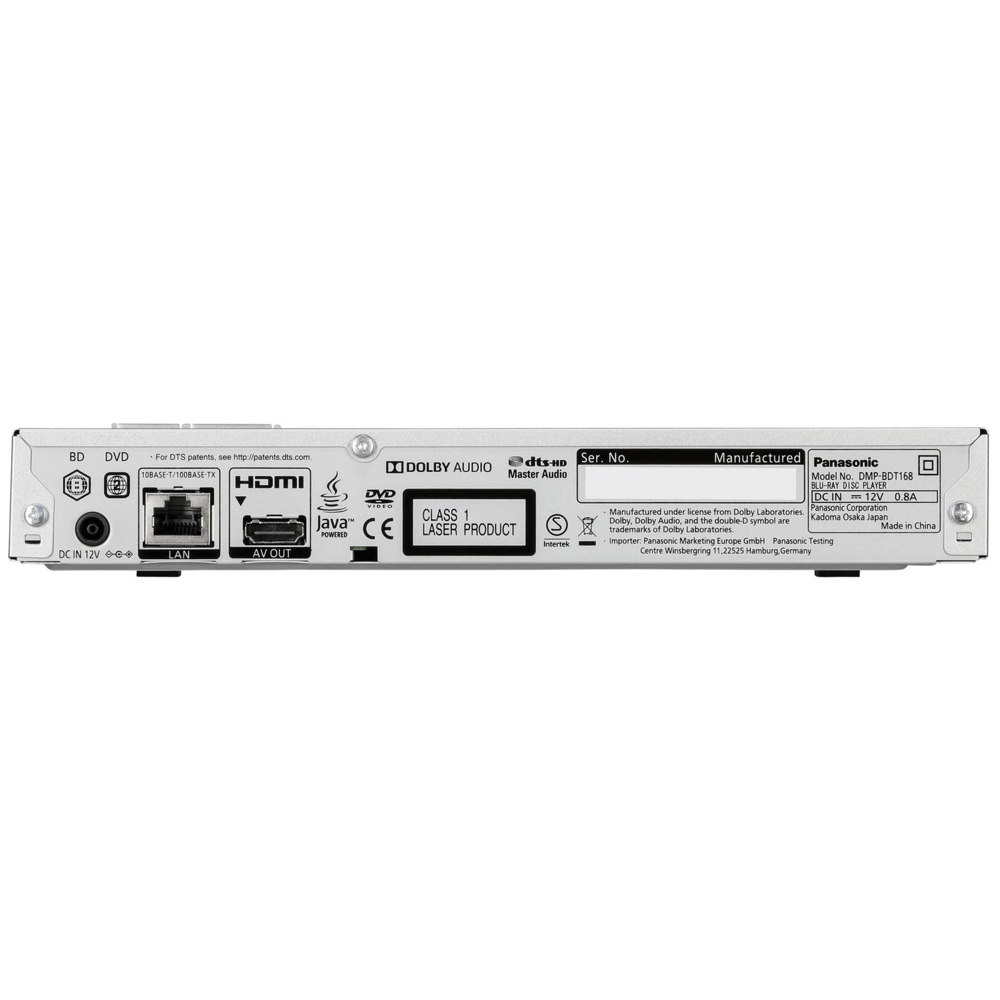Panasonic DMP-BDT168EG silver