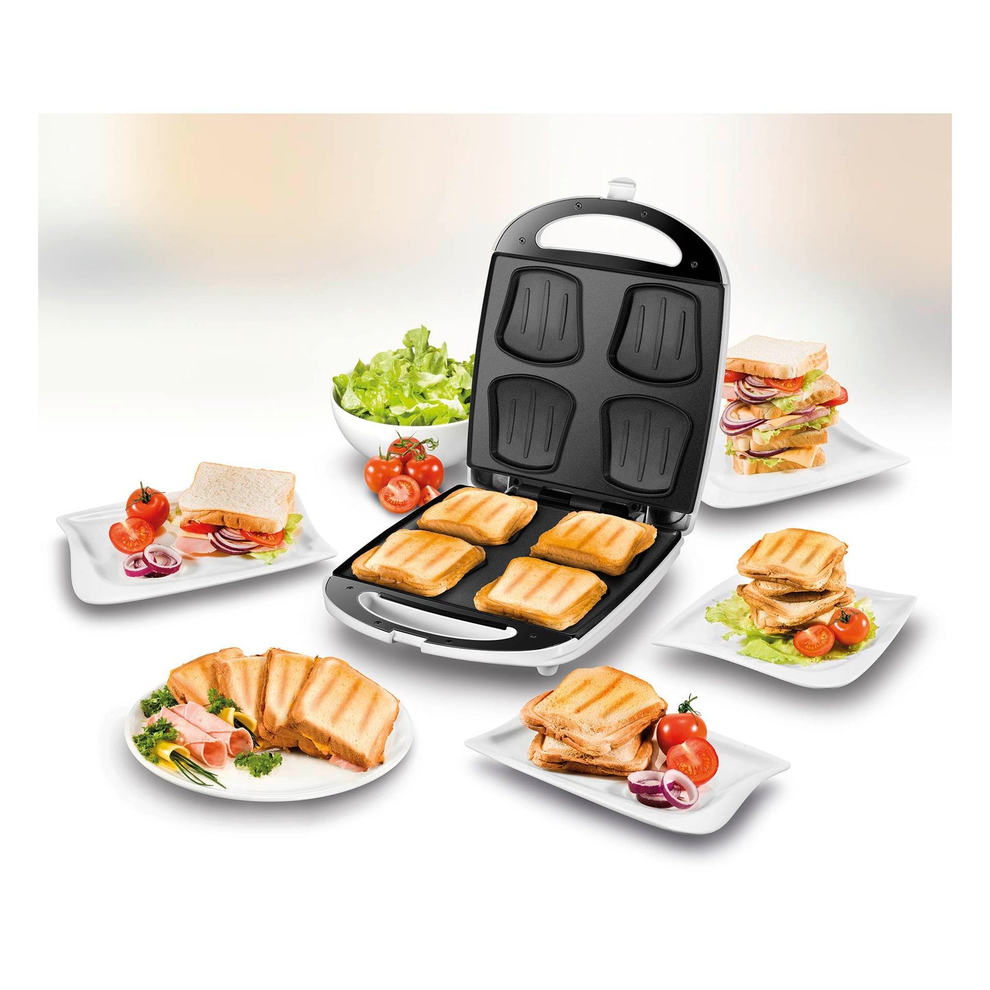 Unold 48480 Sandwich Toaster Quadro